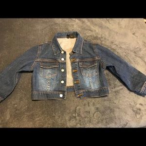 Dark Wash Cropped Jean Jacket